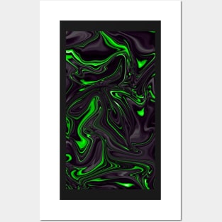 Neon Green Pattern 2.0 Posters and Art